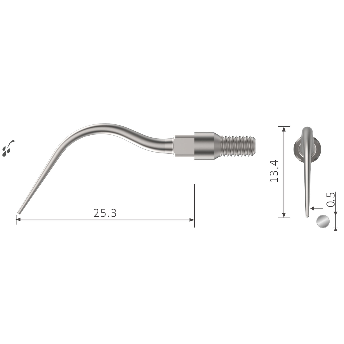 Xpedent Ultraschallspitze nS20 (passend für den Einsatz mit NSK® TIMAX® AIRSCALER Geräten)