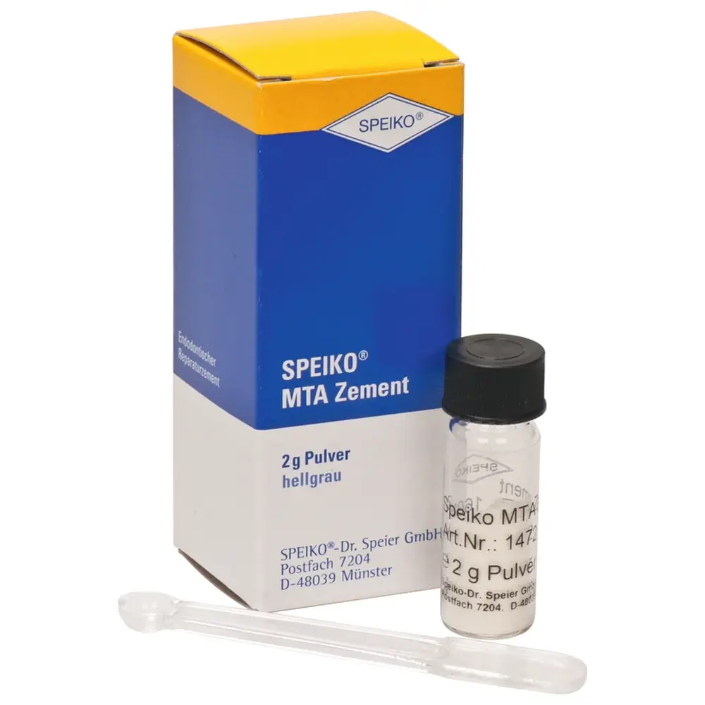 SPEIKO® MTA Zement - Packung 2 g Pulver hellgrau, 1 Dosierlöffel