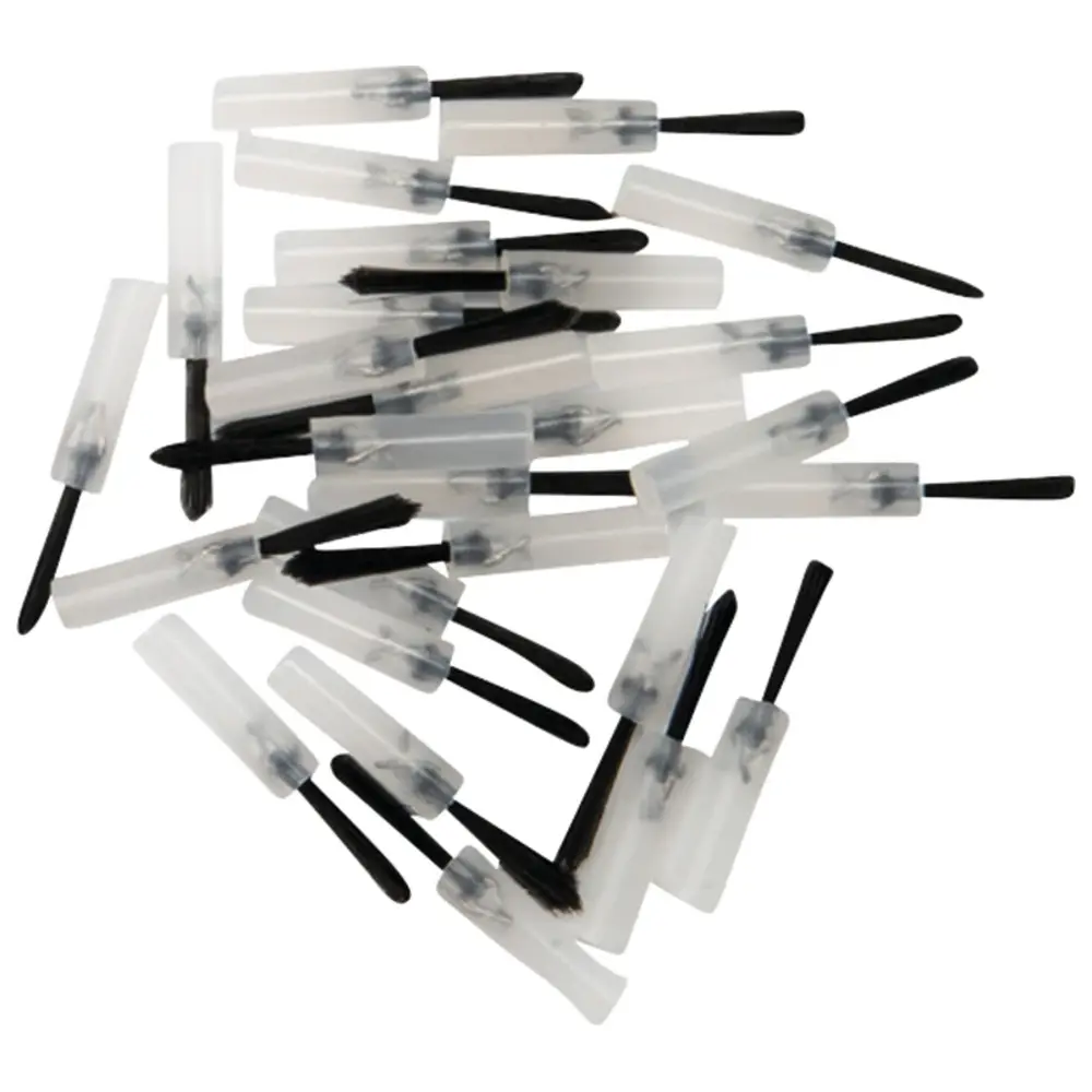 Euronda Pinseleinsätze - Packung 100 Stück schwarz, medium