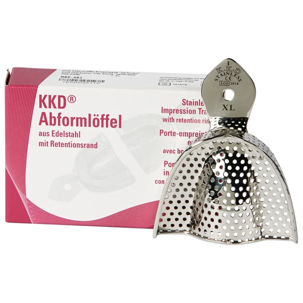 Kentzler-Kaschner KKD® Abformlöffel Standardabdruck - Stück OK-1, XL, perforiert
