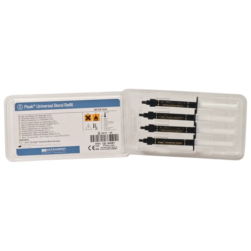 Ultradent Products Peak™ Universal Bond - Packung 4 x 1,2 ml Spritze Universal Bond