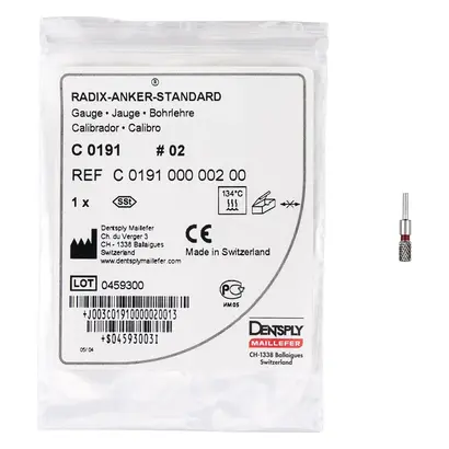 Dentsply Sirona Europe GmbH RADIX-ANKER Messlehre Gr.2 St Dentsply Sirona Europe GmbH RADIX-ANKER Messlehre Gr.2 St