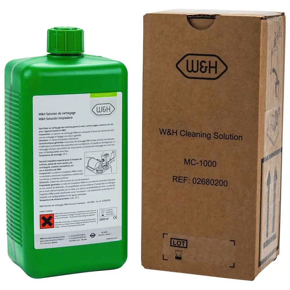 77264_ServiceOele_fuer_Assistina_301_plus__Flasche_1_Liter_MC1000_Reinigungsloesung W&H Service-Öle für Assistina 301 plus - Flasche 1 Liter MC-1000 Reinigungslösung