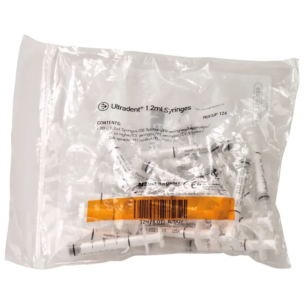 Ultradent Products Leerspritzen - Packung 20 Stück 1,2 ml neutral