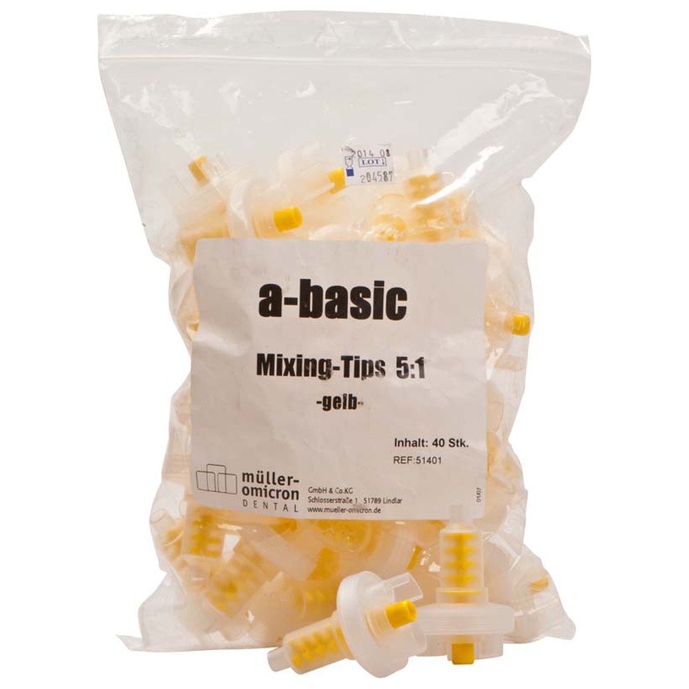 Müller-Omicron Mischkanülen gelb 5:1 - Packung 40 Stück gelb, 5:1