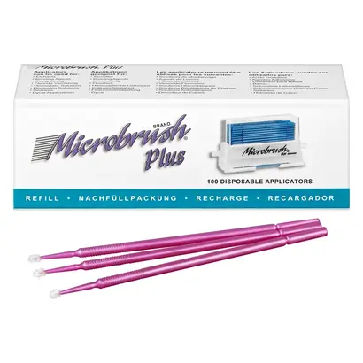 Young Microbrush International Ltd. Microbrush Plus Applikatoren fein rosa Pa 100