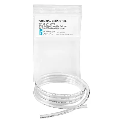 SCHULER-DENTAL PVC-Schlauch - Packung 3 Stück glasklar, Ø 1 mm