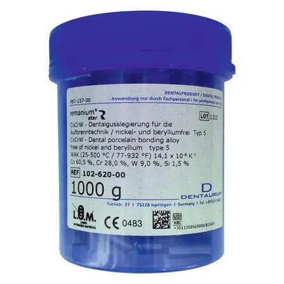 Dentaurum GmbH & Co. KG remanium star CoCr-Aufbrennlegierung Pa 1kg Dentaurum GmbH & Co. KG remanium star CoCr-Aufbrennlegierung Pa 1kg
