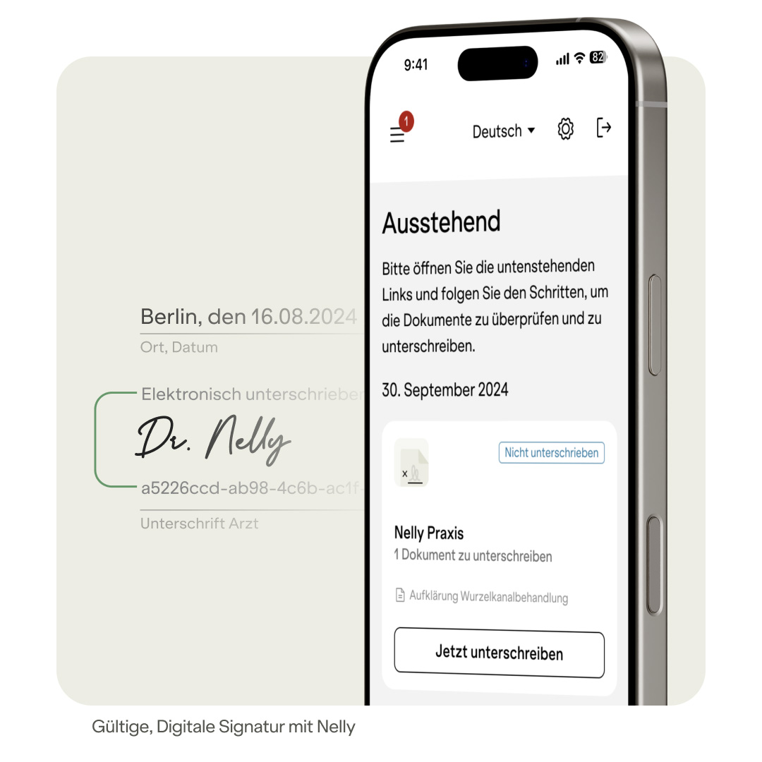 Digitale Signatur mit Nelly