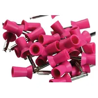 Kerr Farbige Prophy Cups - Packung 30 Stück magenta gerippt, hartes Gummi, Latch-Type