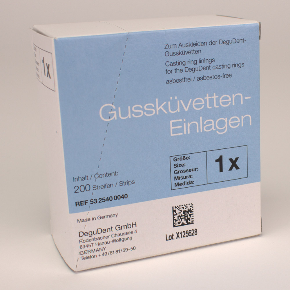 Gussküvetteneinlagen 1X Pa