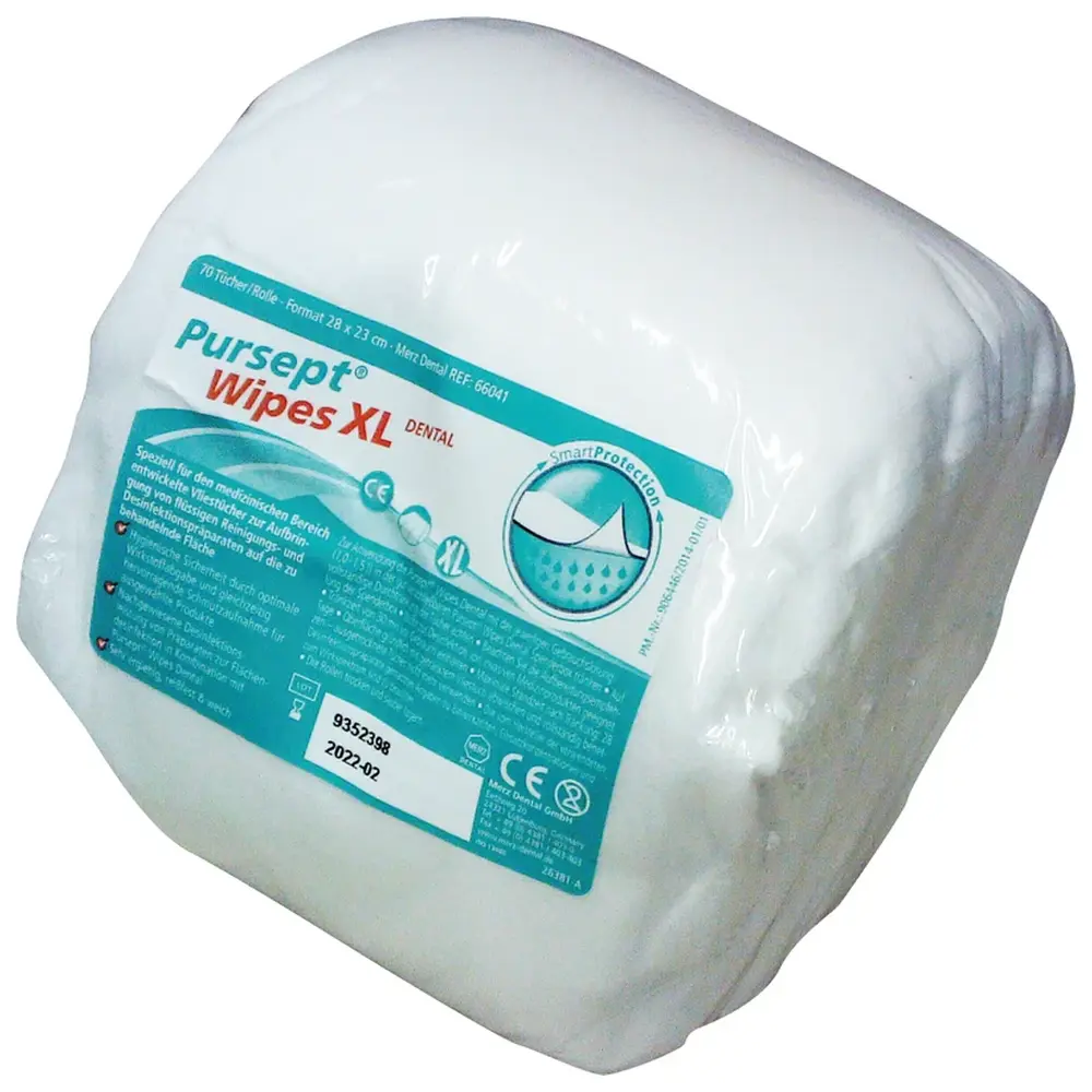 72984_Pursept_Wipes__Rolle_70_Stueck_28_x_23_cm_XL Merz Dental Pursept® Wipes - Rolle 70 Stück 28 x 23 cm, XL