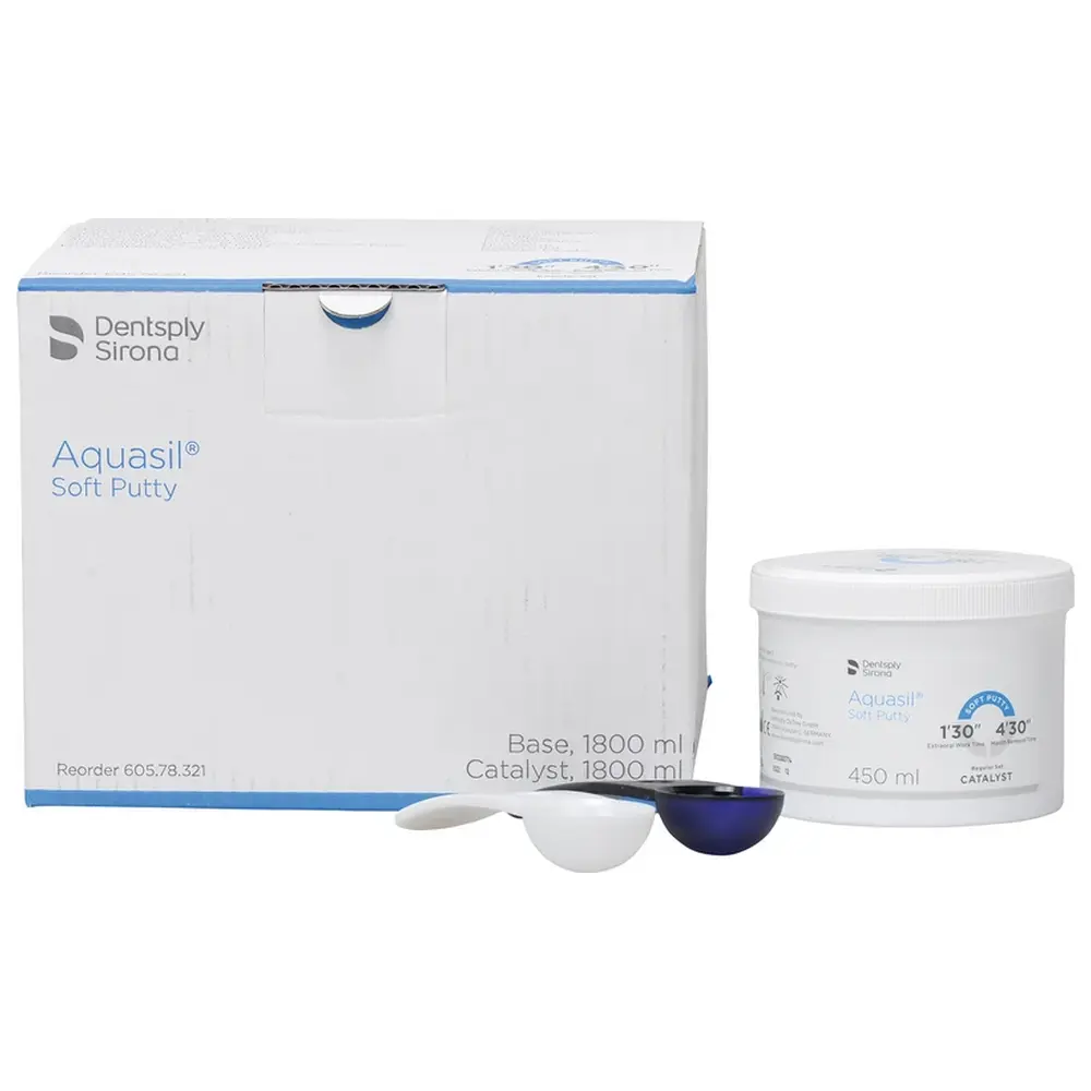 Dentsply Sirona Aquasil™ Soft Putty - Nachfüllpackung 4 x 450 ml Base, 4 x 450 ml Katalysator