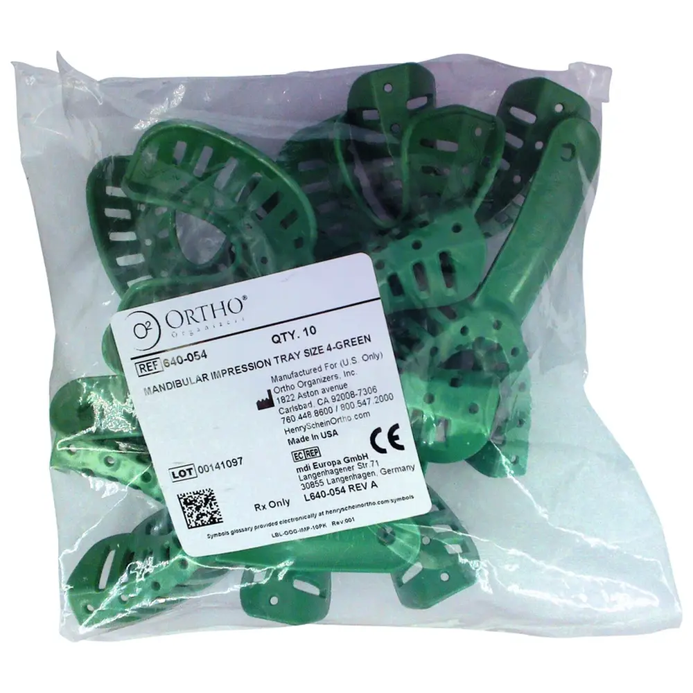 Cardex Dental ABFORMLÖFFEL - Packung 10 Stück UK, Gr. 4, grün
