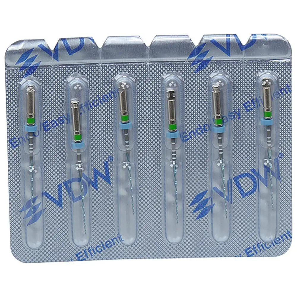 VDW.ROTATE™ NiTi Wurzelkanalfeilen - Packung 6 Stück 25 mm, Taper.04 ISO 035