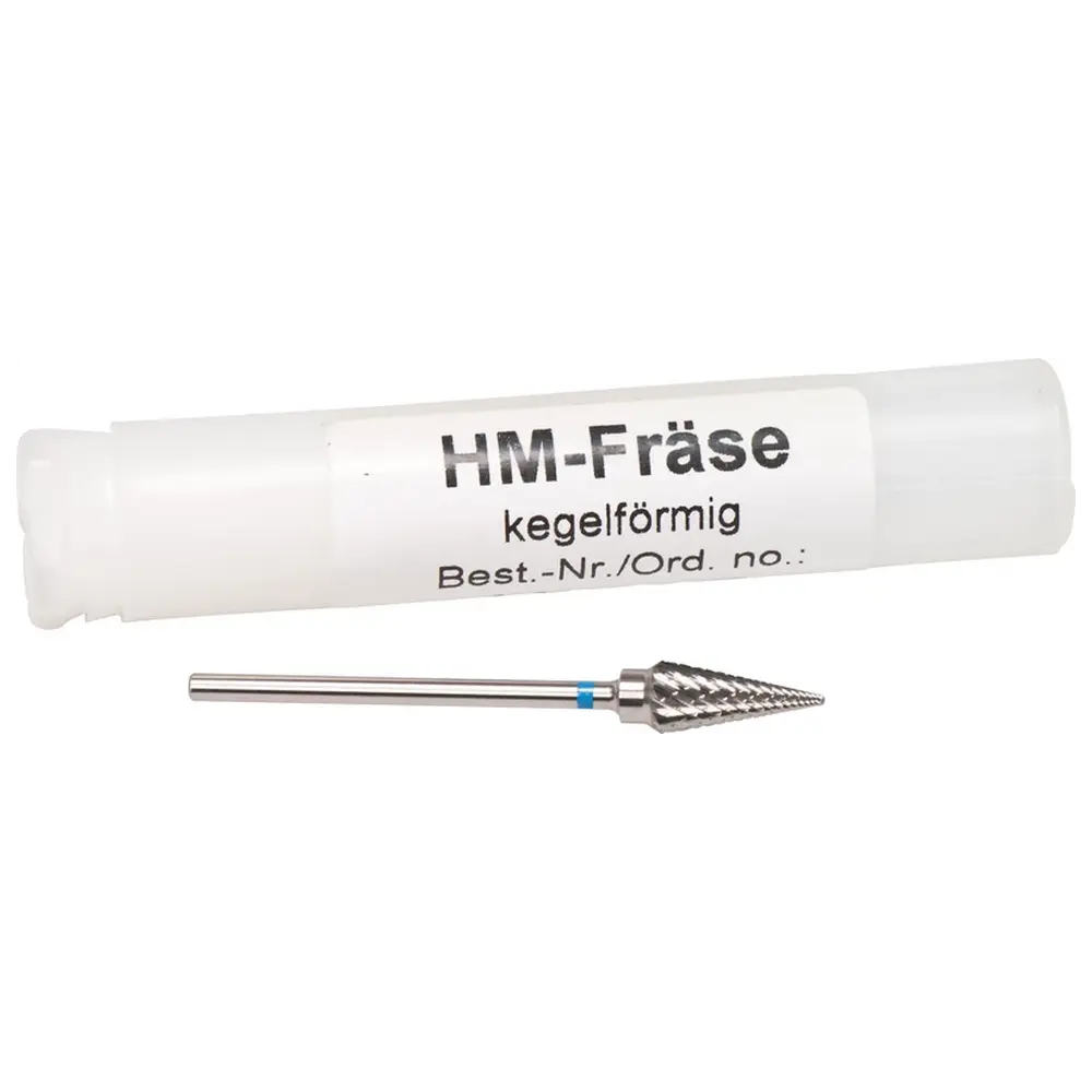 ERKODENT HM-Fräse - Stück Kreuzverzahnung, blau, kegelförmig