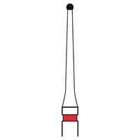 Edenta Endobohrer H1SEB - Packung 5 Stück rot, RAL, Figur 004, ISO 010
