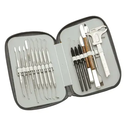 ASA Dental Modellierinstrumenten-Etui - Stück Etui mit 12 Instrumenten