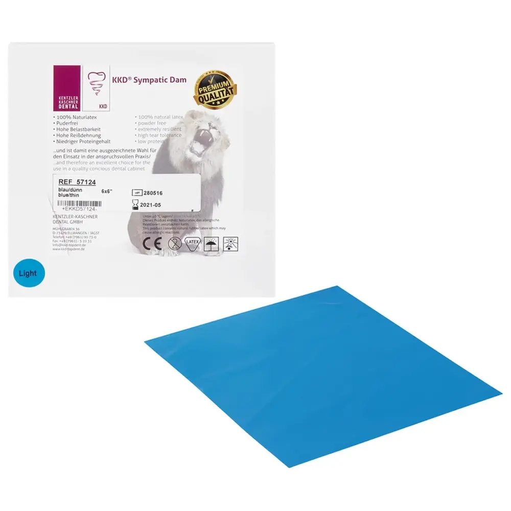Kentzler-Kaschner KKD® SympaticDam Premium - Packung 36 Stück blau, 15 x 15 cm, dünn