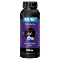 DETAX FREEPRINT® model T - Flasche 1 kg Kunststoff 385 nm, transparent-blau