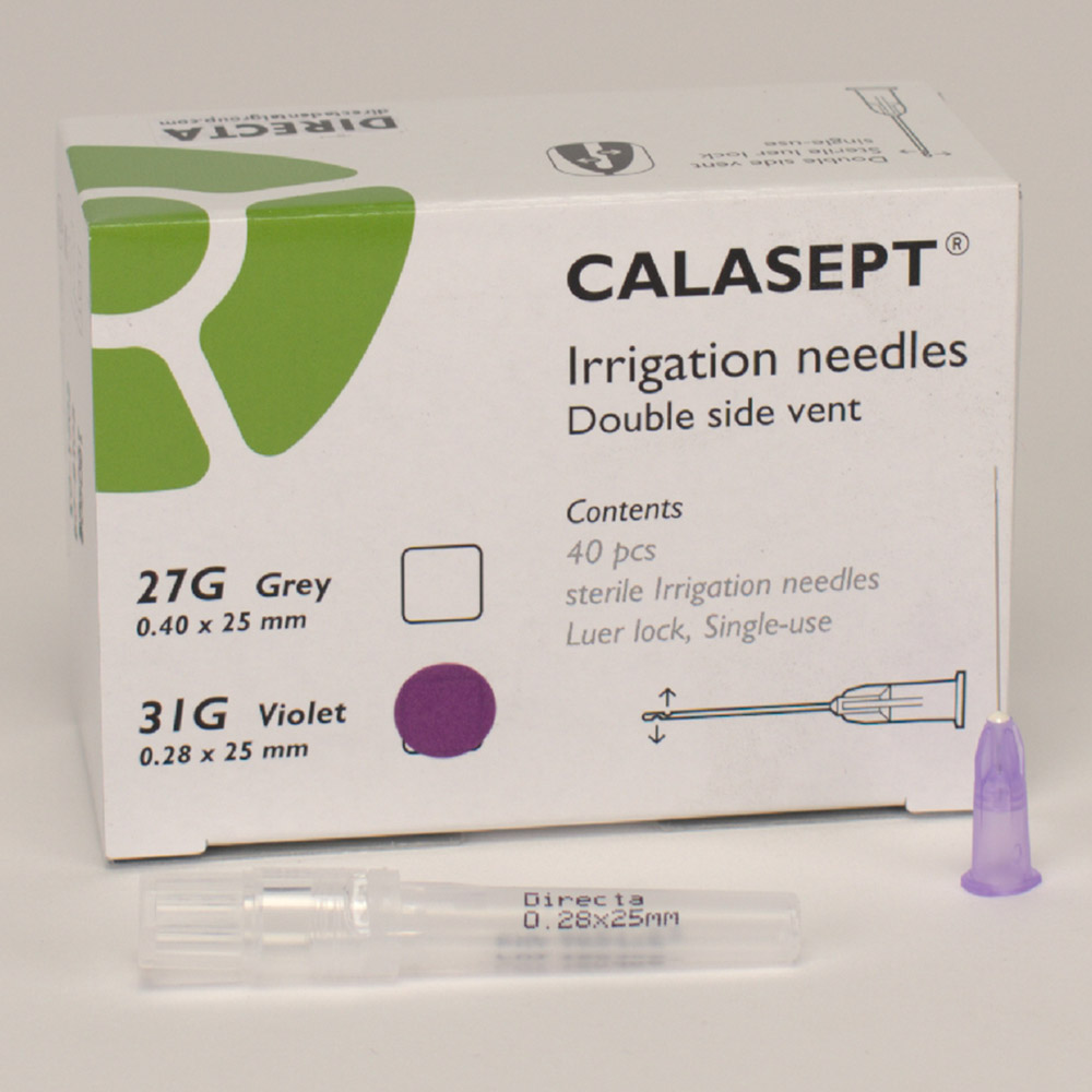 CALASEPT Spülkanüle 31G violett 25St
