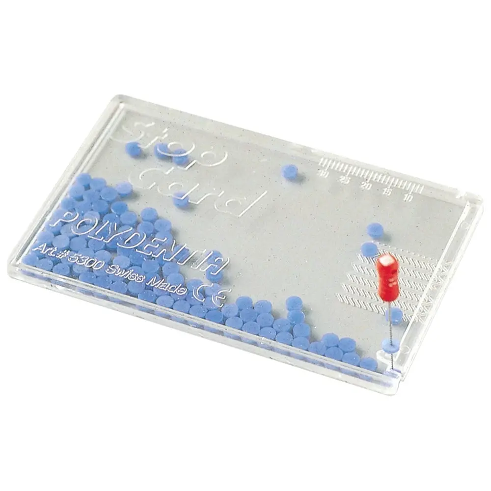 Polydentia SA Endo Stops - Packung 100 Endo-Stopper blau, 1 Stop-card