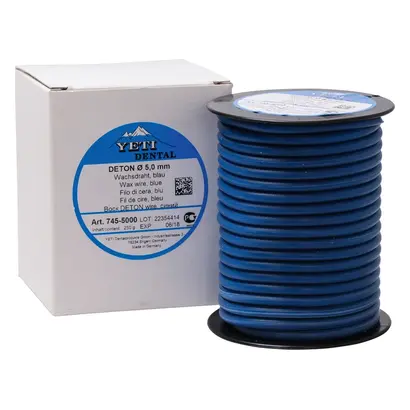 Yeti Dentalprodukte GmbH DETON Wachsdraht blau 5mm Ro 250g
