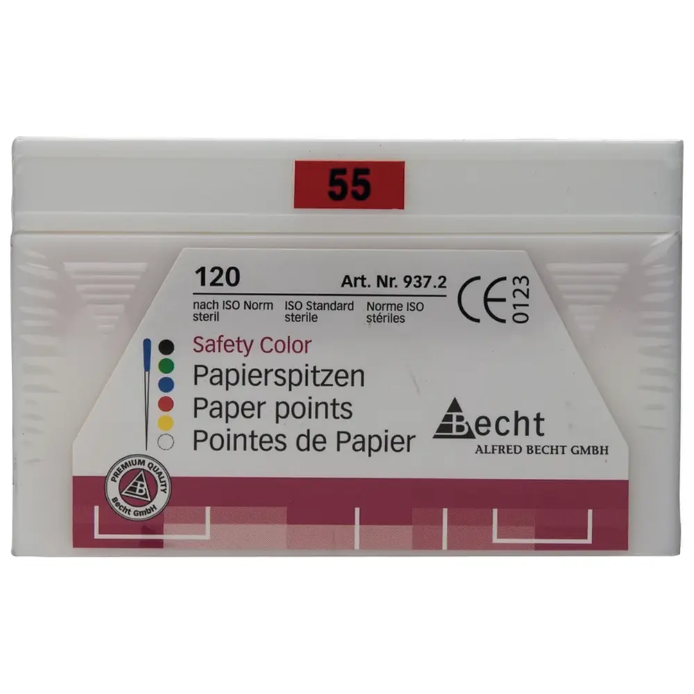 Becht Papierspitzen Safety Color - Packung 120 Stück ISO 055