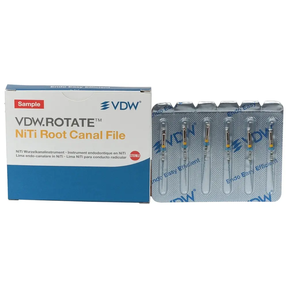 VDW.ROTATE™ NiTi Wurzelkanalfeilen - Packung 6 Stück 25 mm, Taper.05 ISO 020