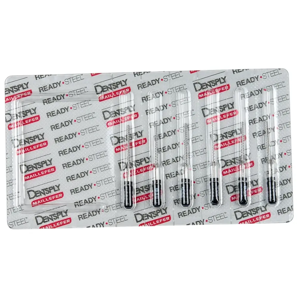 Dentsply Sirona READYSTEEL Hedstroem Files - Packung 6 Stück 25 mm ISO 080