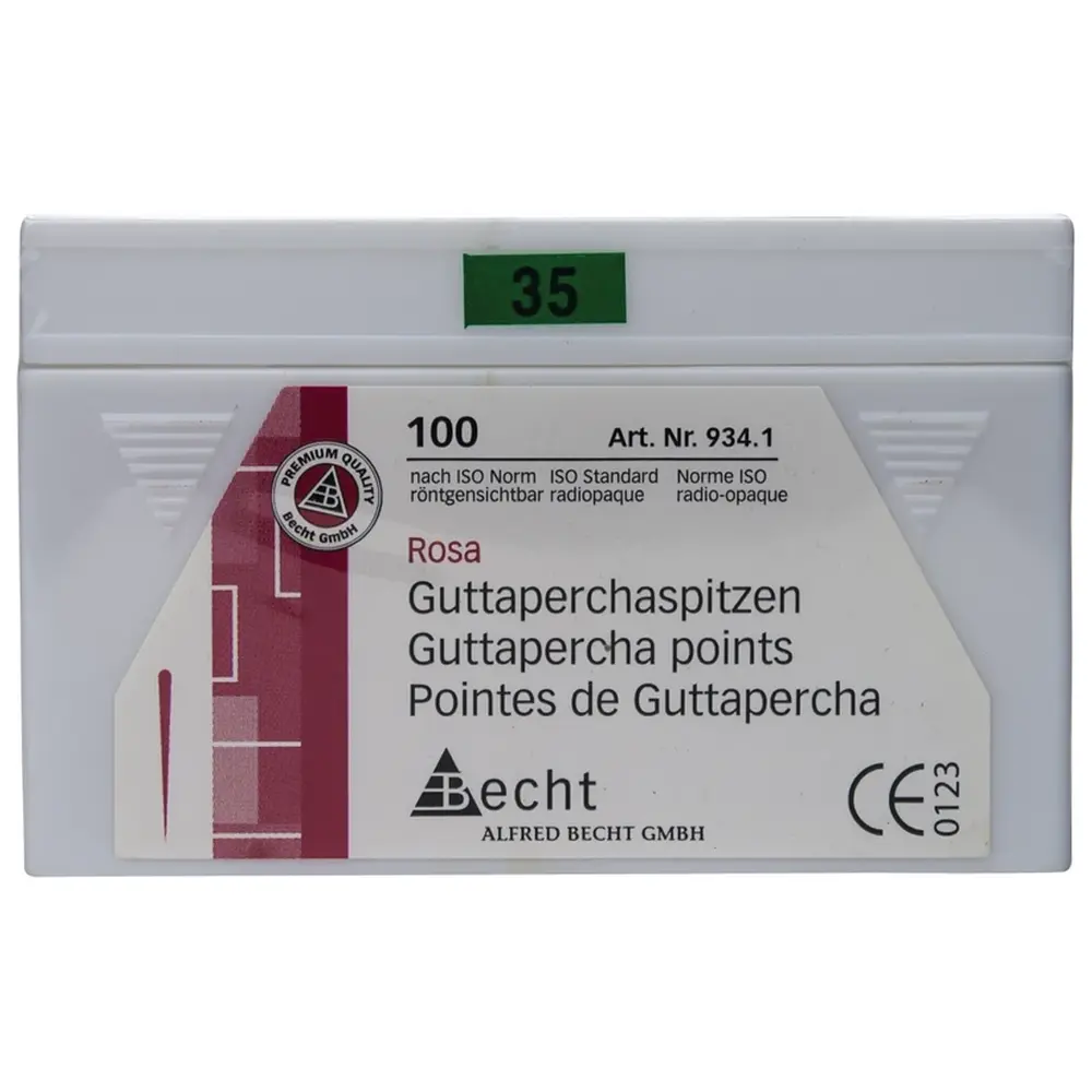Becht Guttaperchaspitzen rosa - Packung 100 Stück ISO 035