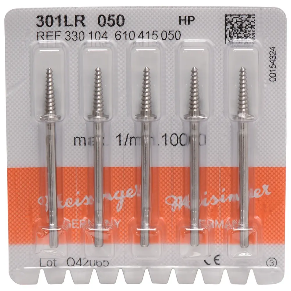 Hager & Meisinger Mandrell 301LR - Packung 5 Stück HP, 12 mm, ISO 050