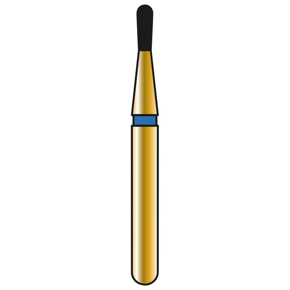 COLTENE DIATECH Diamanten G830 - Packung 5 Stück blau mittel (M), FGSS, Figur 233 Birne, 2,7 mm, ISO 010