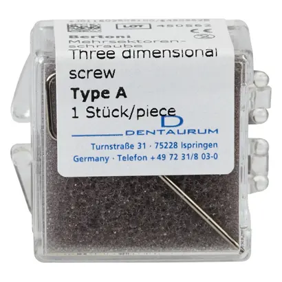 Dentaurum GmbH & Co. KG Sektorenschraube Edelstahl Bertoni Type A St