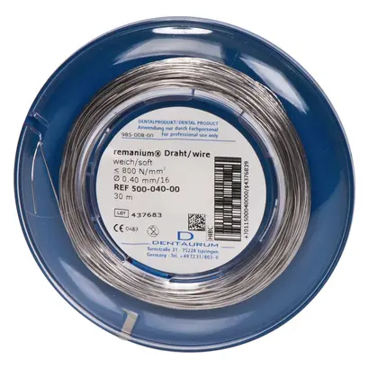 Dentaurum GmbH & Co. KG remanium Ligaturendrahtrund weich D0,40mm/16 Rolle