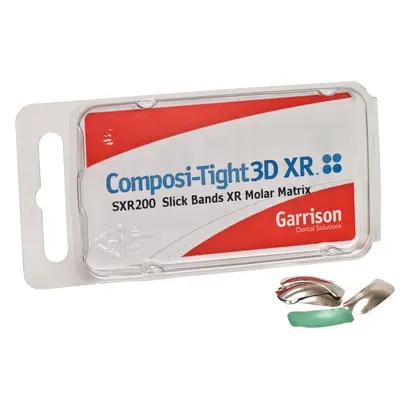 Garrison Dental Solutions Slick Bands Antihaft Matrizenbänder grün groß Molar Pa 100