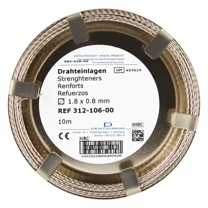Dentaurum GmbH & Co. KG Drahteinlagen verseilt flach gewal. D1,80x0,80mm Ro 10m