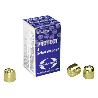 HAHNENKRATT PROTECT Schutzkronen goldfarbig - Packung 4 Stück BO19