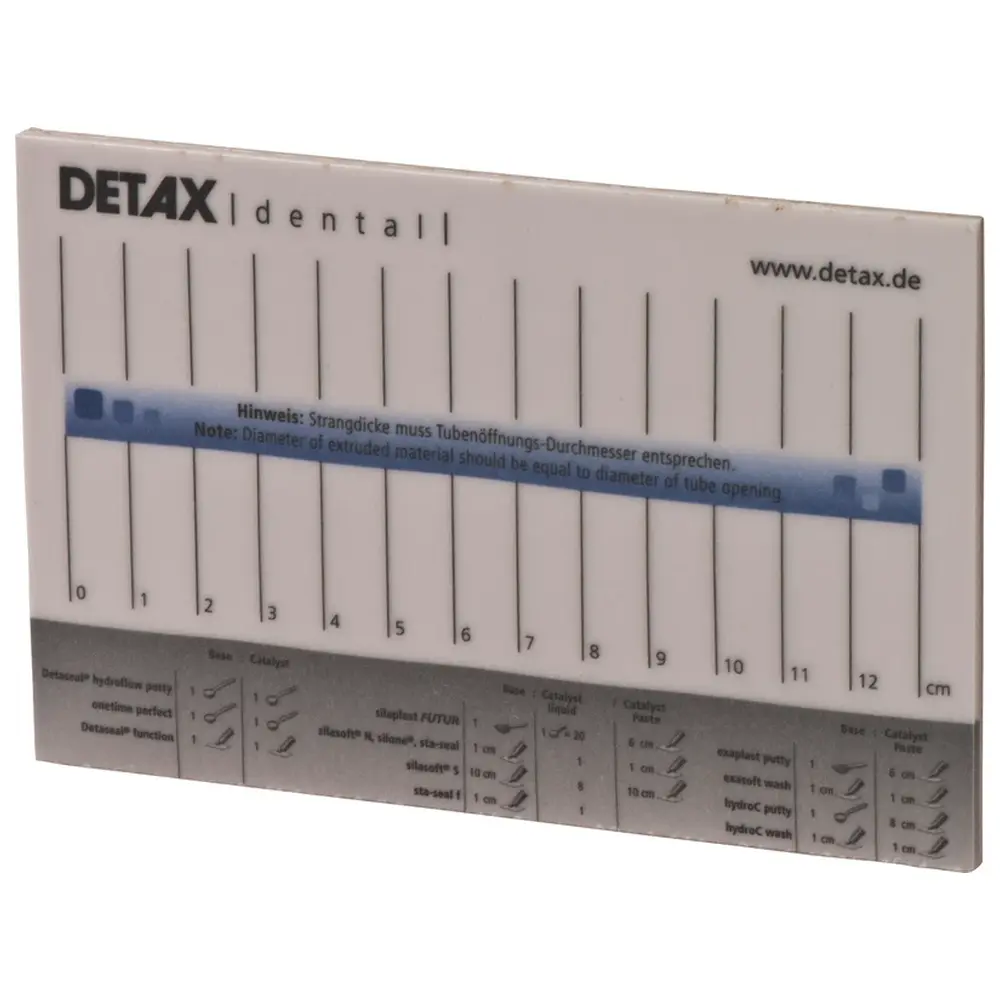 DETAX Anmischblock - Block 30 Blatt, Pergaminbeschichtet, klein 145 x 95 mm