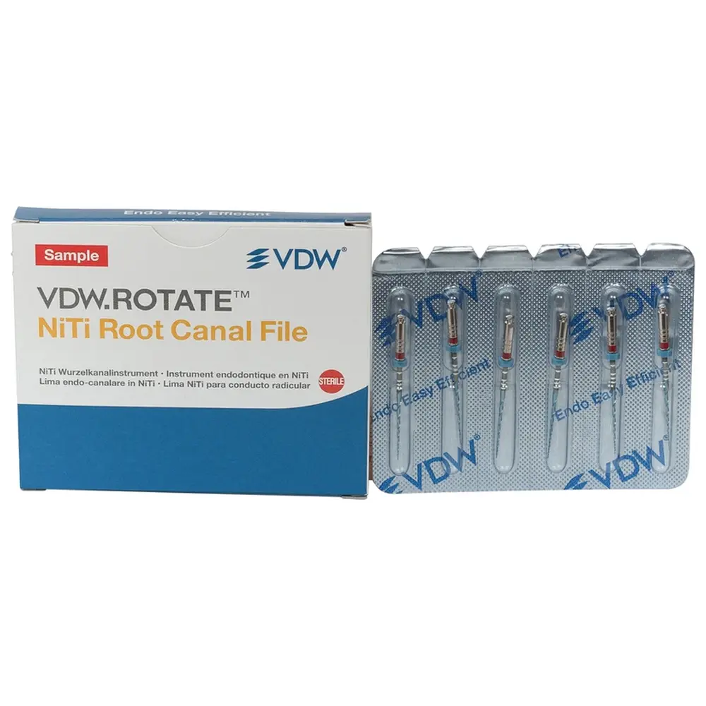 VDW.ROTATE™ NiTi Wurzelkanalfeilen - Packung 6 Stück 25 mm, Taper.06 ISO 025