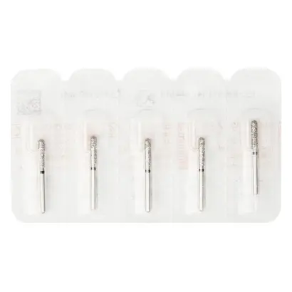 Edenta Diamanten 881 - Packung 5 Stück schwarz supergrob, FG, Figur 141 Zylinder rund, 6 mm, ISO 018