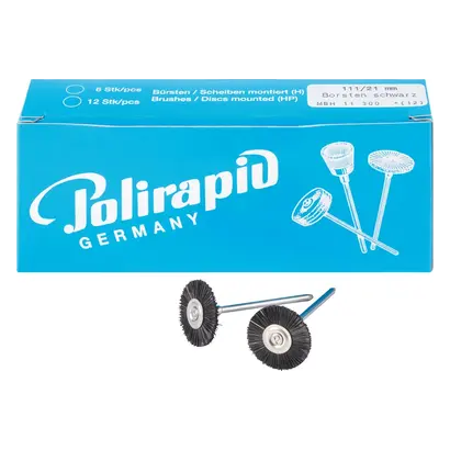 Polirapid Dr. Montemerlo GmbH & Co. KG Miniaturbürste m.HP 111/21mm H Borste schwarz Pa 12