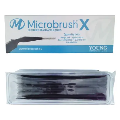 Young Microbrush International Ltd. Microbrush X Applikatoren schwarz Pa 100