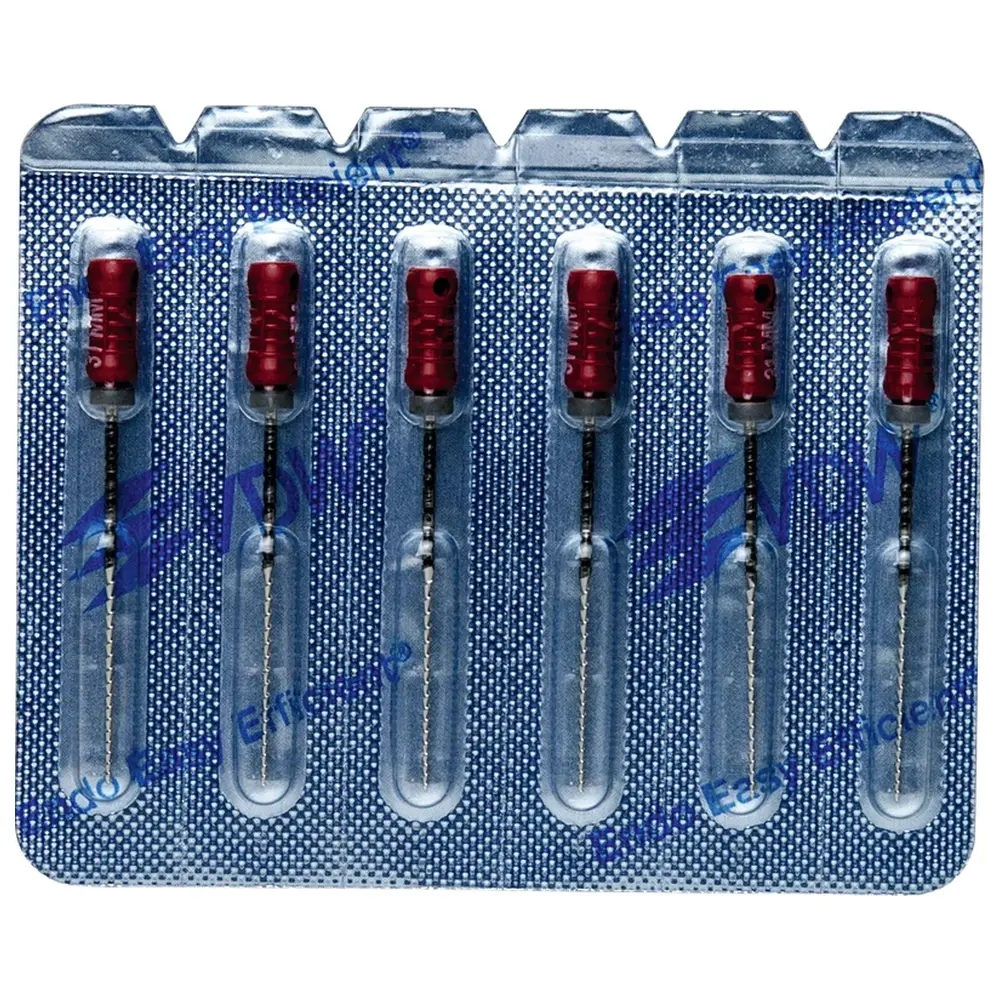 VDW STERILE Hedstroem Feilen - Blisterpackung 6 Stück 31 mm ISO 055