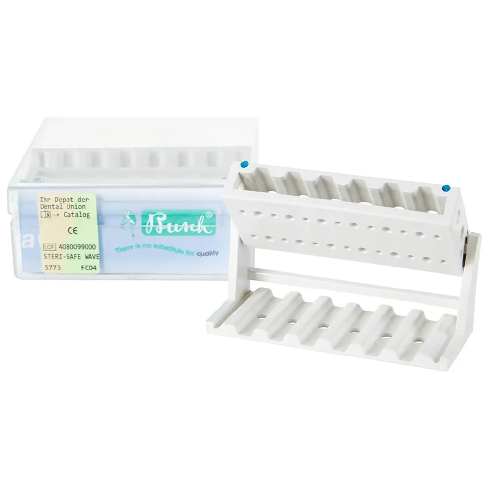 Busch STERI-SAFE wave - Packung 2 Ständer mit Silikonband blau, 76 x 30 x 33 mm