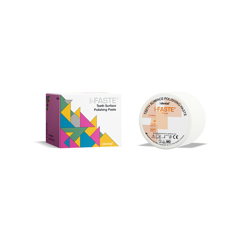 i-FASTE Prophylaxepaste – i-dental, ohne Öl, grob, Mentholgeschmack, grün, 100g