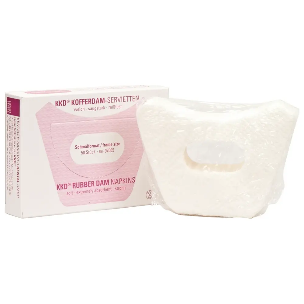 56985_KKD_KofferdamGrundausstattung__Packung_50_KofferdamServietten_klein Kentzler-Kaschner KKD® Kofferdam-Grundausstattung - Packung 50 Kofferdam-Servietten klein