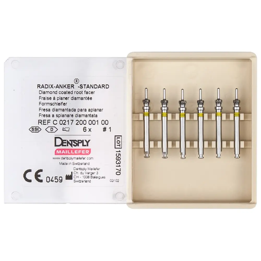 Dentsply Sirona RADIX-ANKER-STANDARD - Packung 6 Stirnfräsen 1