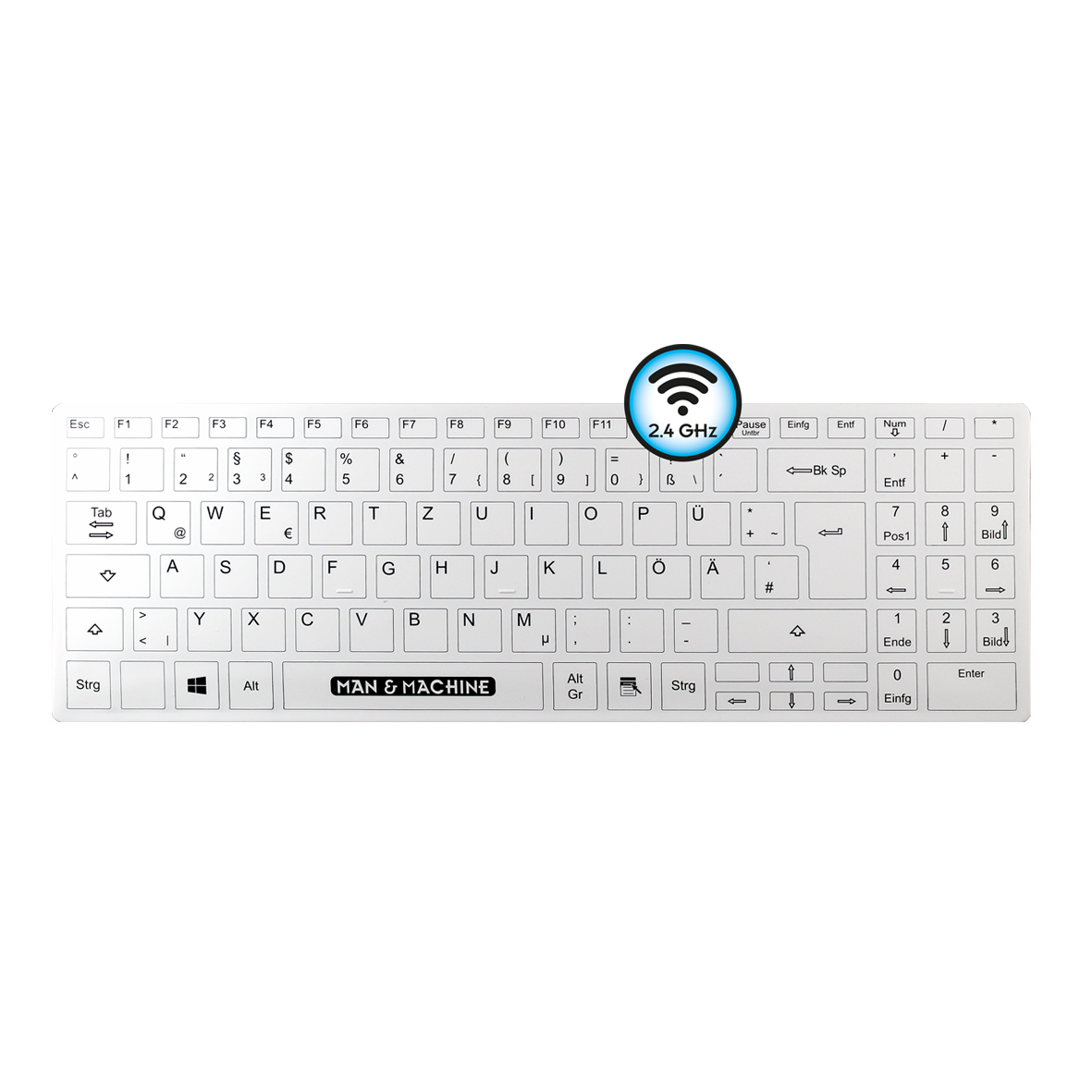 Tastatur Its Cool Flat Funk hyg.white St