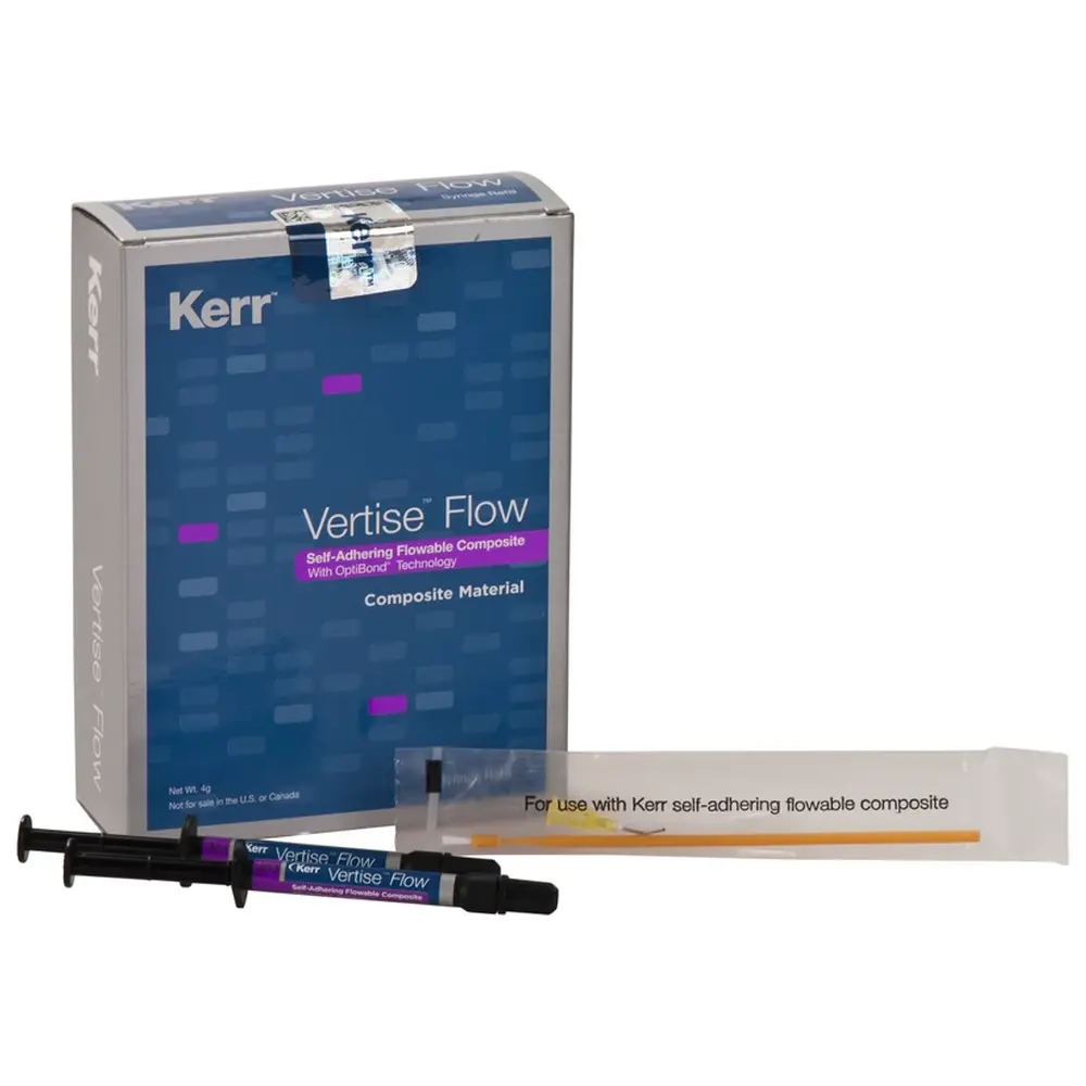 Kerr Vertise™ Flow - Packung 2 x 2 g Spritze A3,5, 20 Pinn-Point Applikatoren, 20 Flow-Spritzenaufsätzen